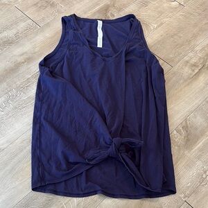 Lululemon Tie up Tank Size 8 Deep Purple